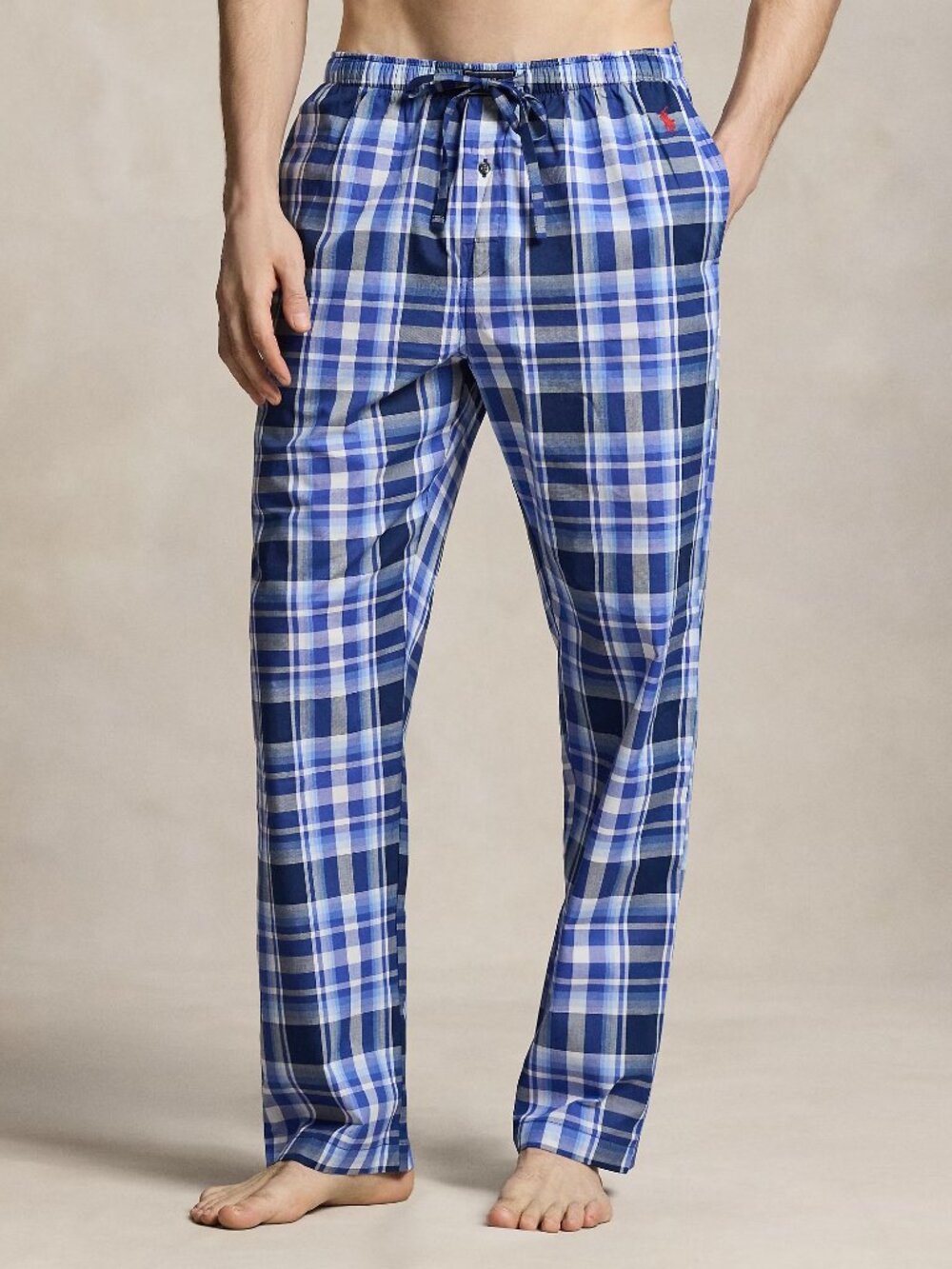 Polo Ralph Lauren Monroe Plaid Cotton Pajama Pants Lounge Sleepwear Size L